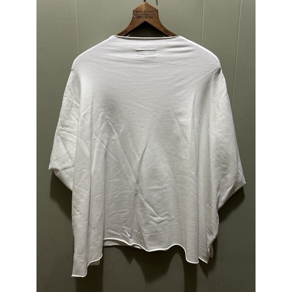 TuTu & Lilli Poncho Oversized Workout Shirt Pullover Shirt Womens Sz M/L Raw Hem - Picture 8 of 8